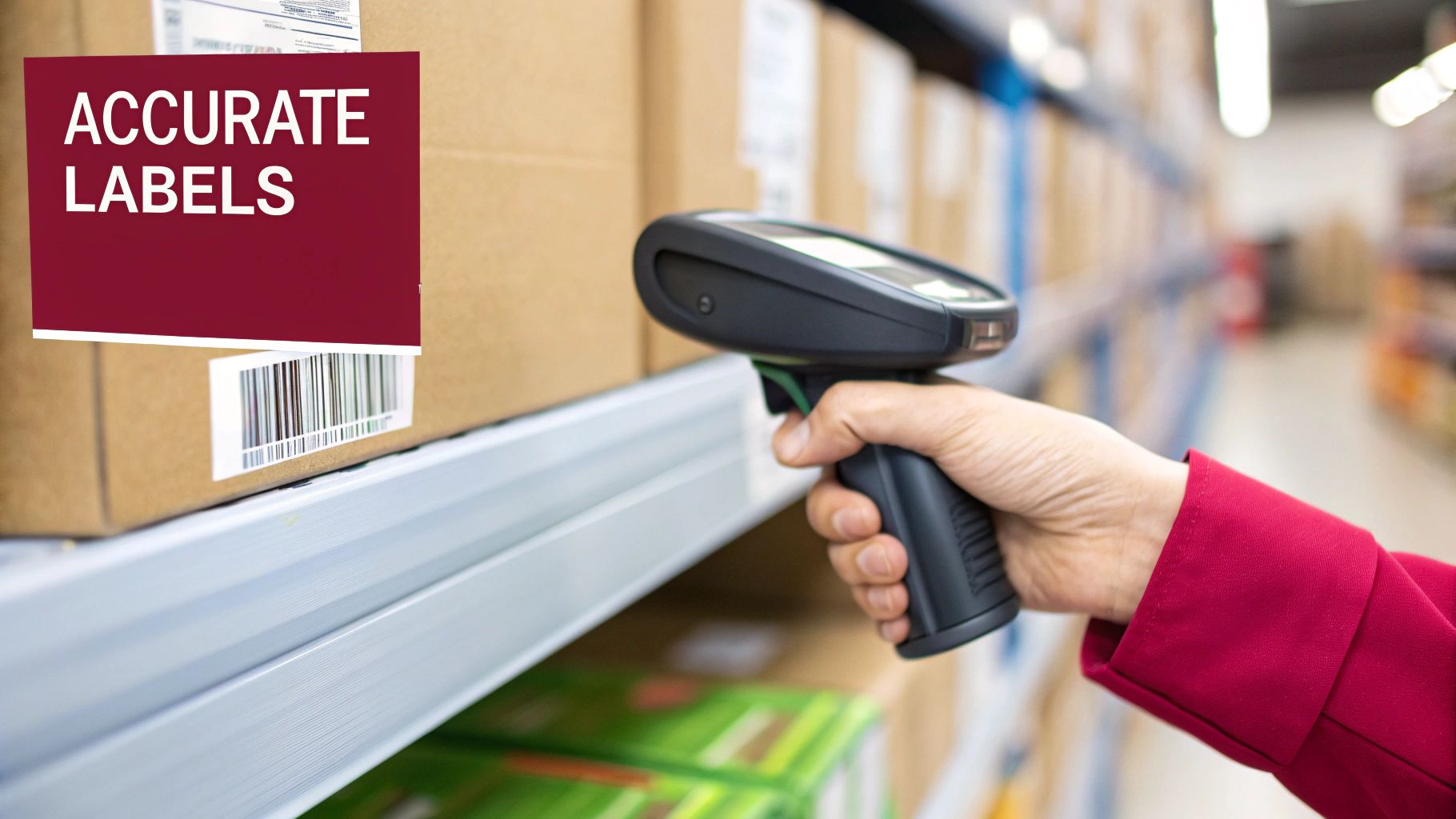 Warehouse labeling process