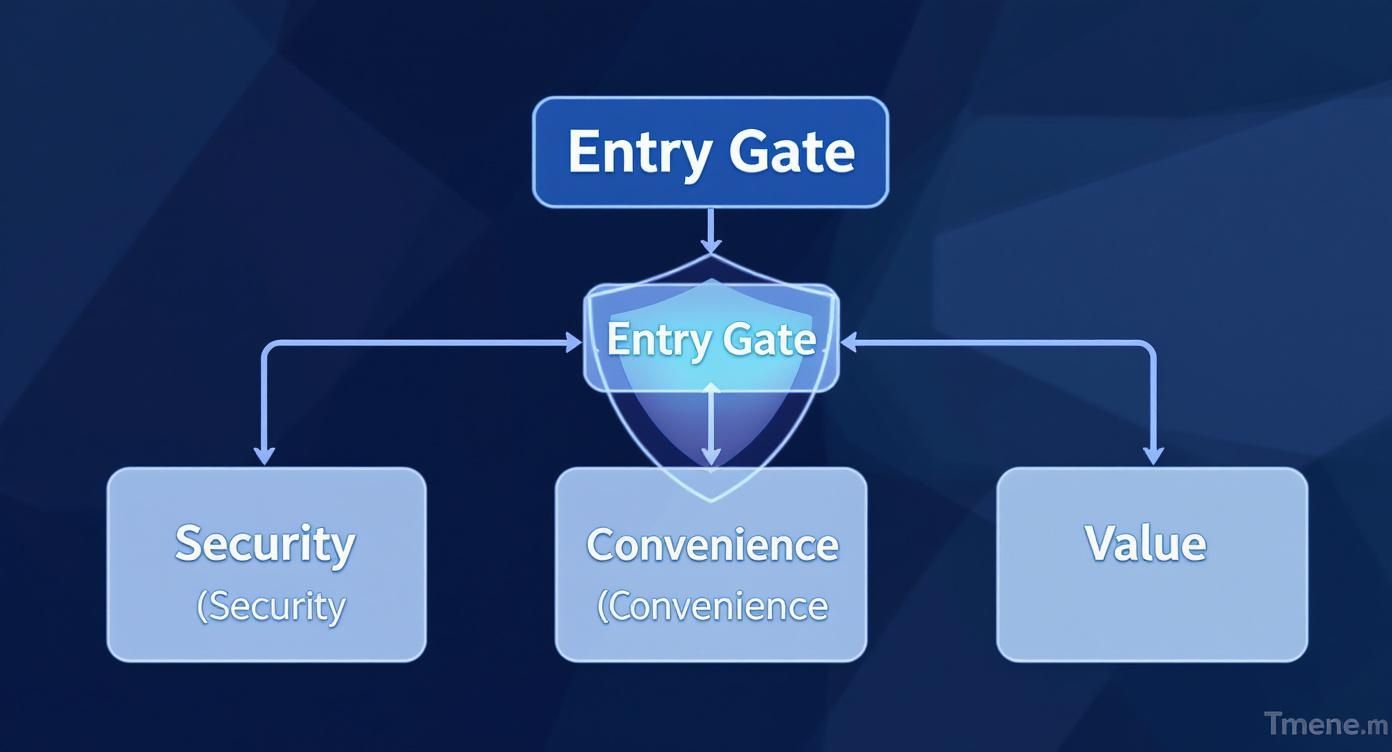 Infographic about entry gate systems