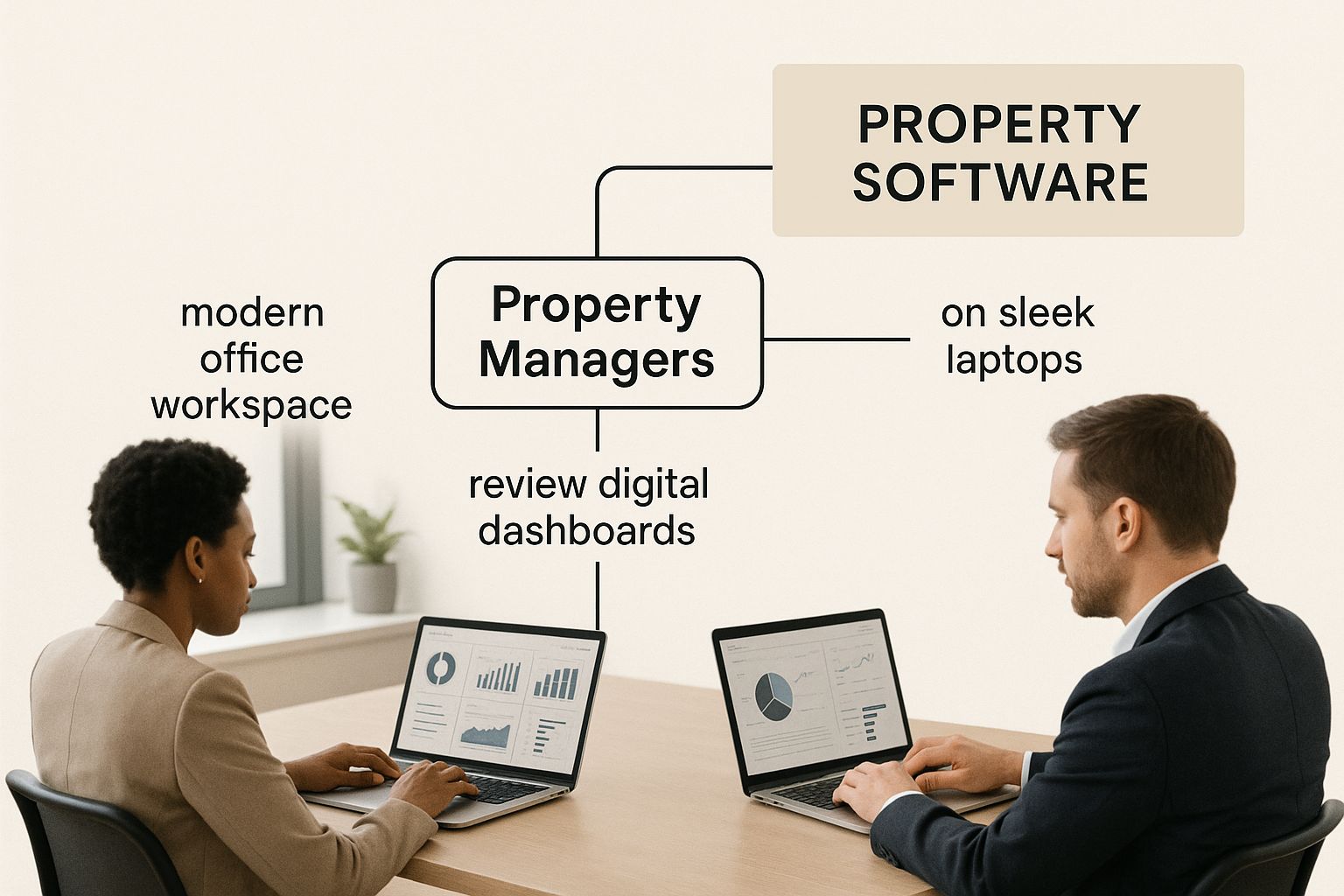 Infographic about technology in property management