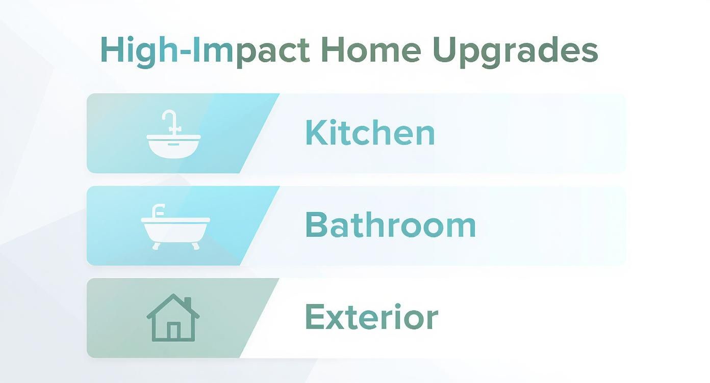 Infographic about how to increase property value