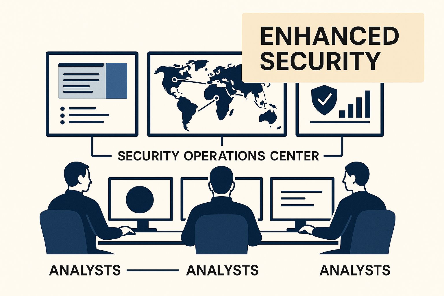 Infographic about managed security solutions