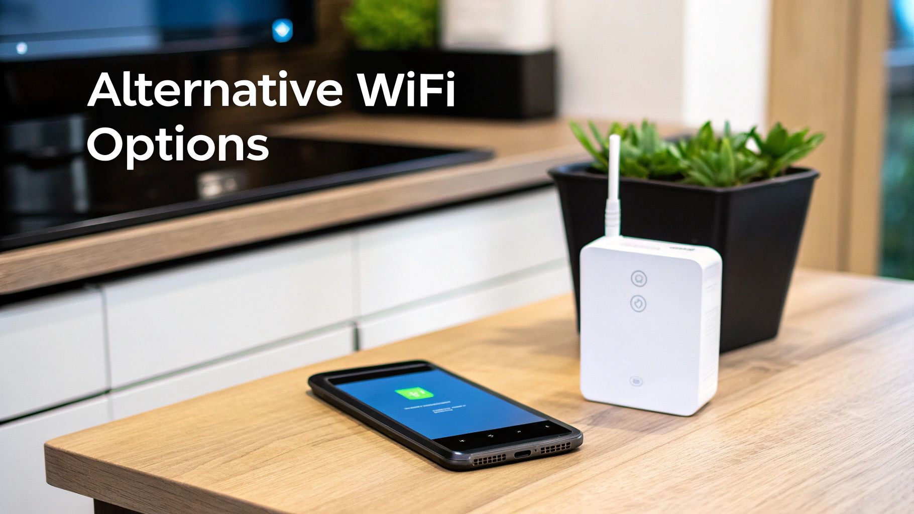 A person sitting in a brightly lit apartment working on a laptop with a comfortable and reliable internet connection.