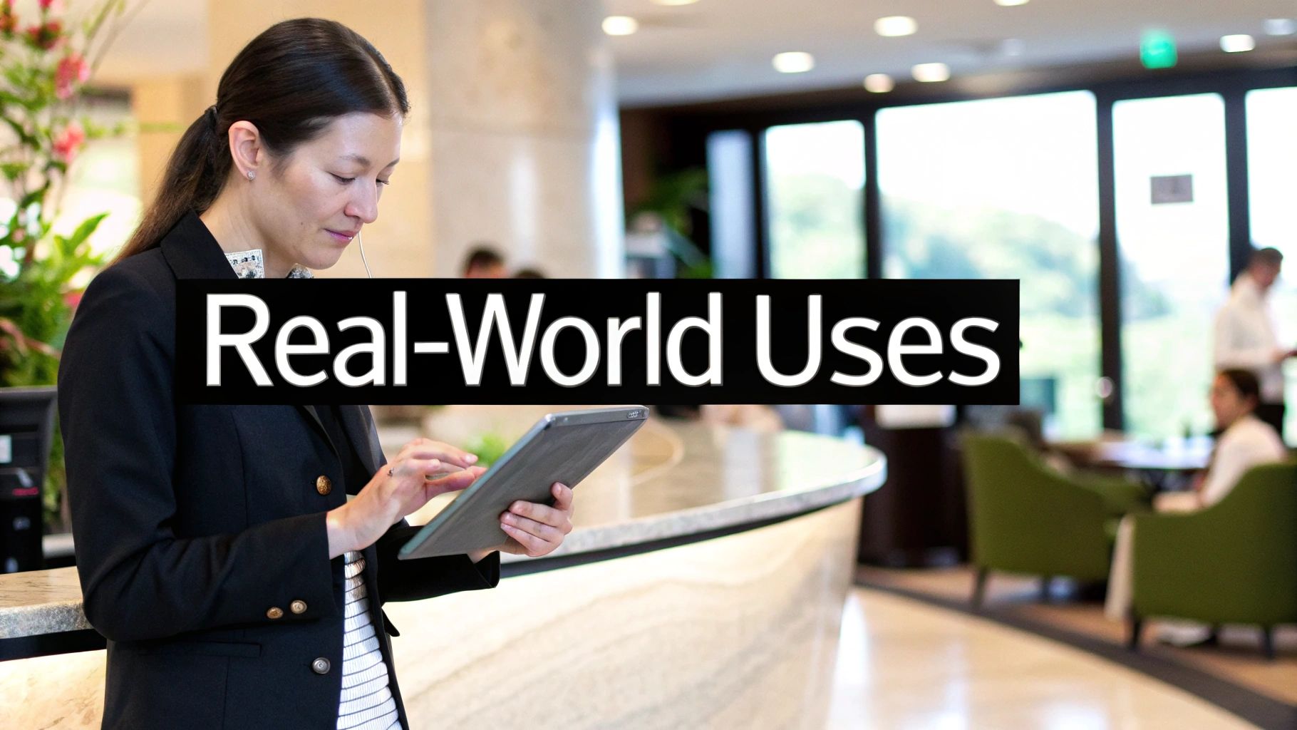 A dynamic visual of interconnected networks representing hospitality, residential, and corporate environments overlaid on a single physical infrastructure background