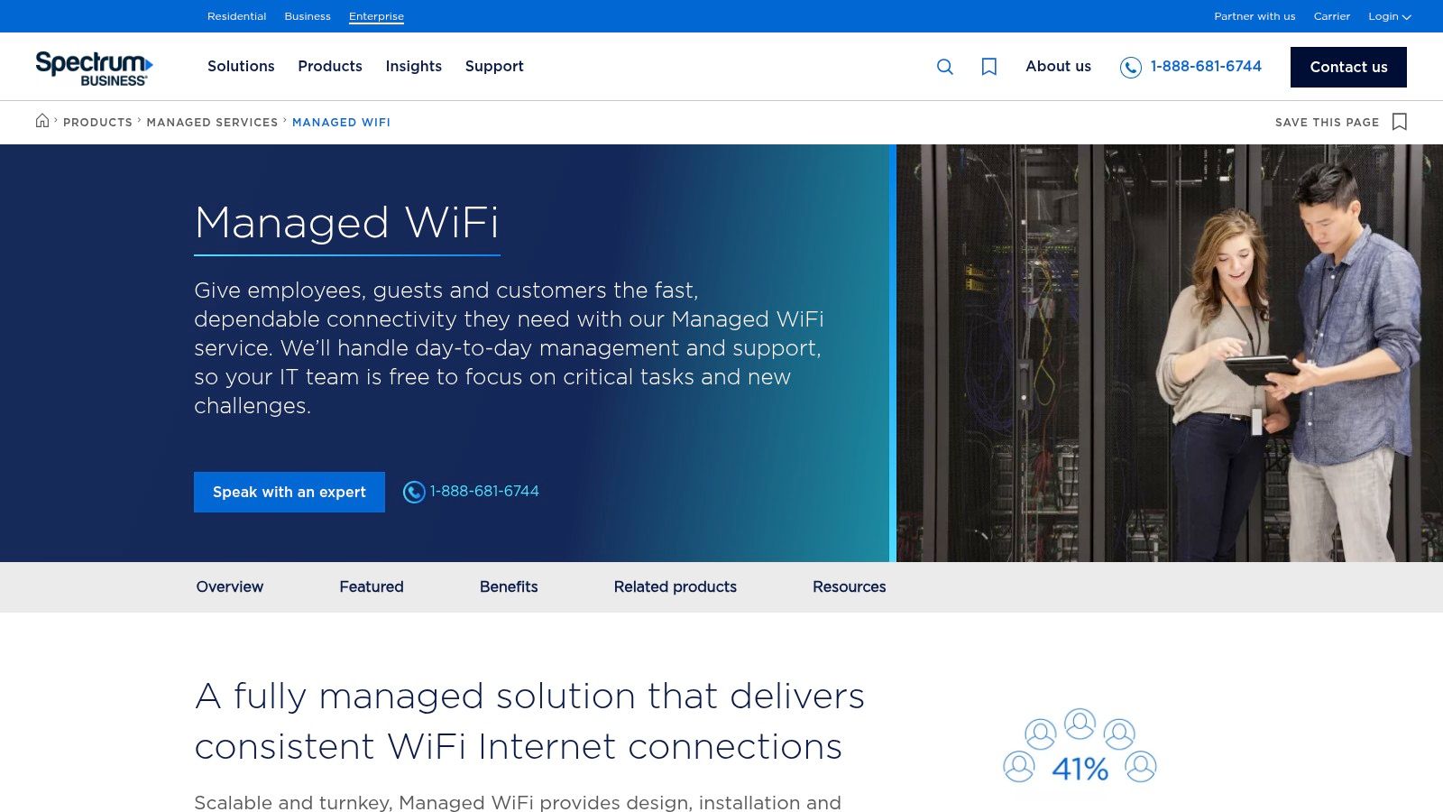 Spectrum Enterprise — Managed WiFi (turnkey)