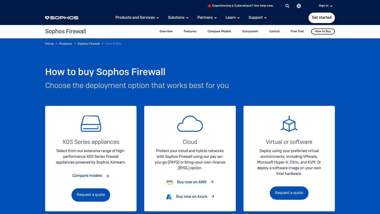 Sophos – XGS Firewalls for SMB