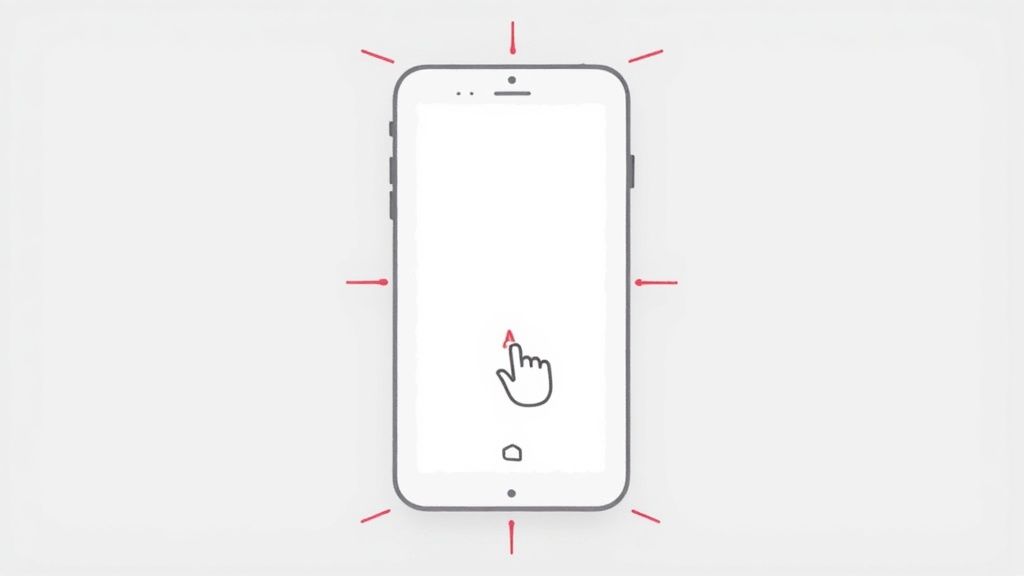 A user marking up a screenshot on an iPhone, highlighting text with a vibrant yellow color and circling an icon with a red pen.