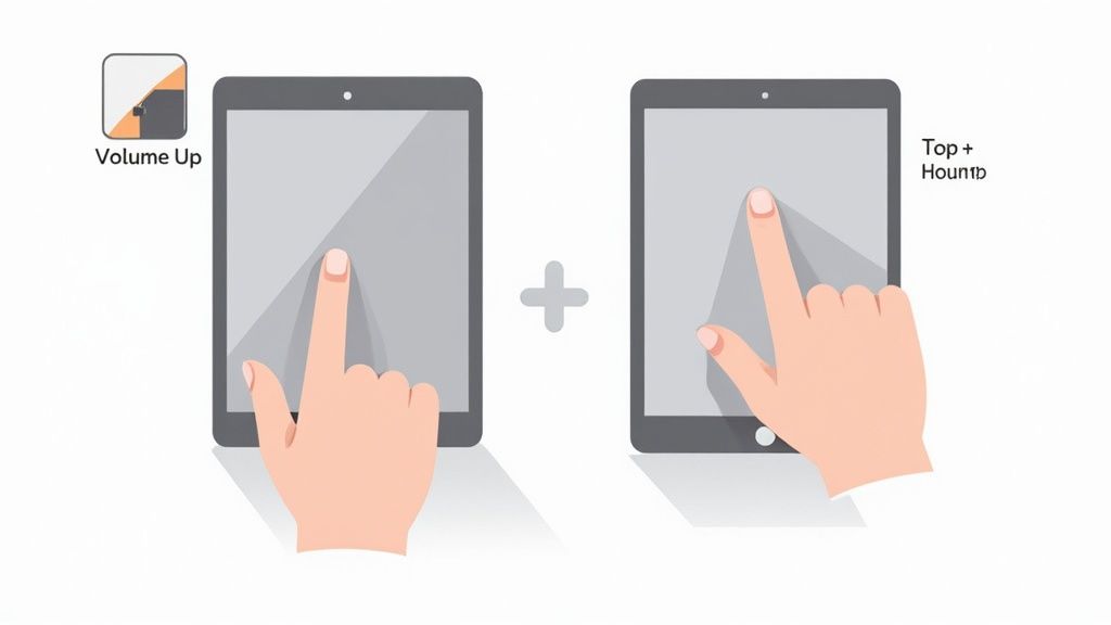 Screenshot showing the 'Full Page' option in the iPad screenshot editor
