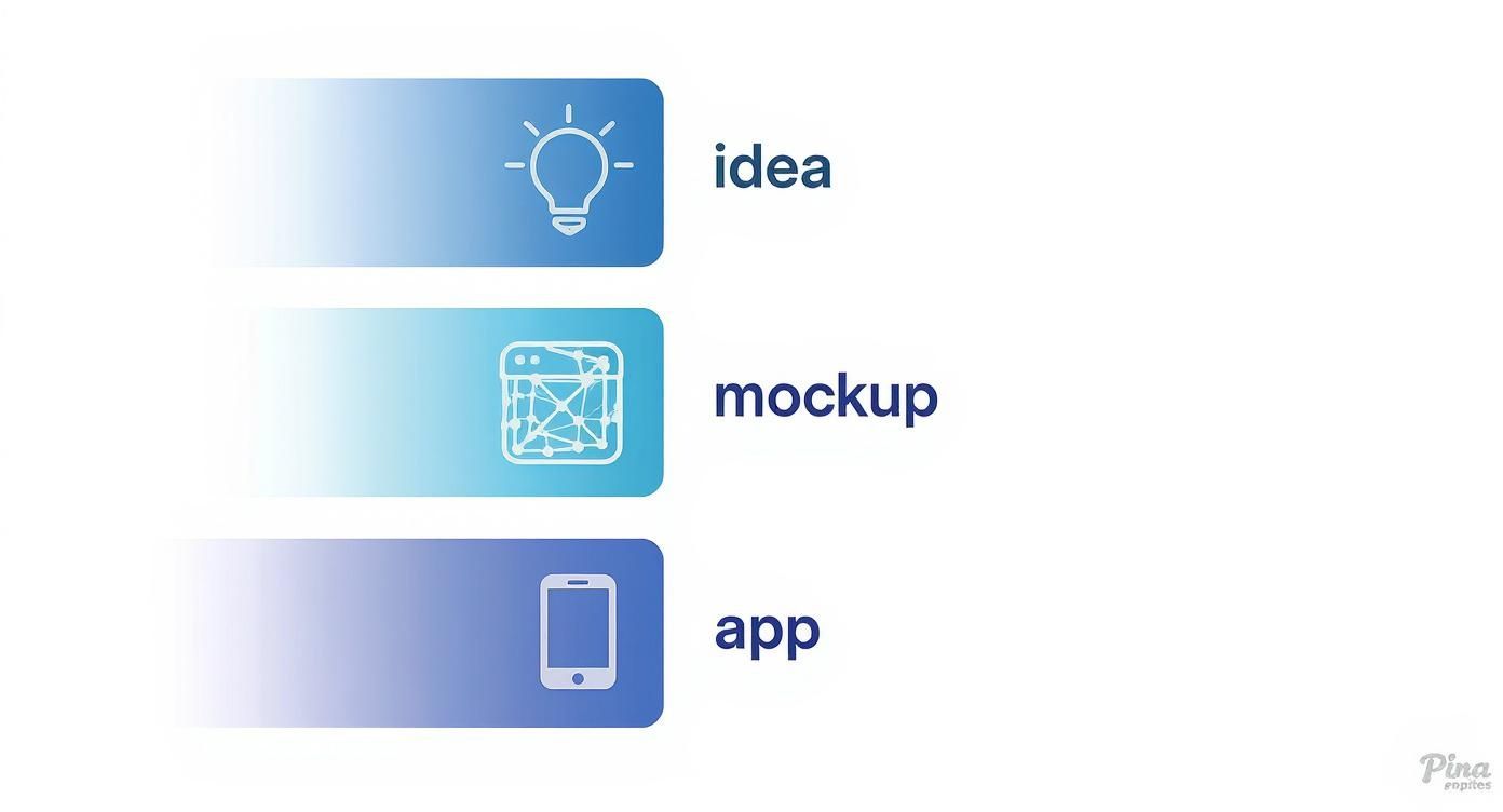 Infographic about mockups for mobile apps