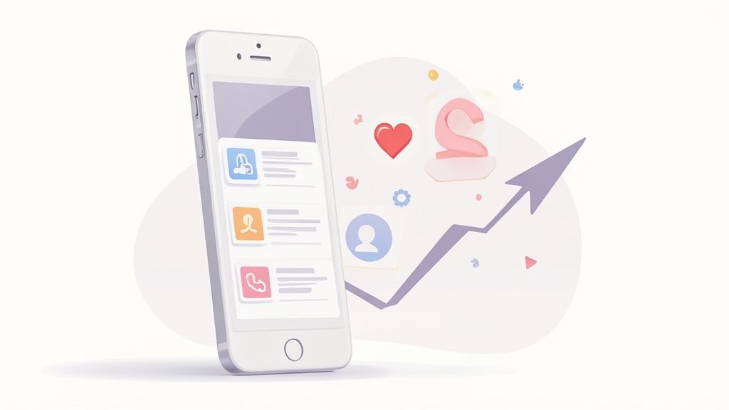 A vibrant and neatly designed mobile app screenshot for a finance app showing a balance and transaction history.