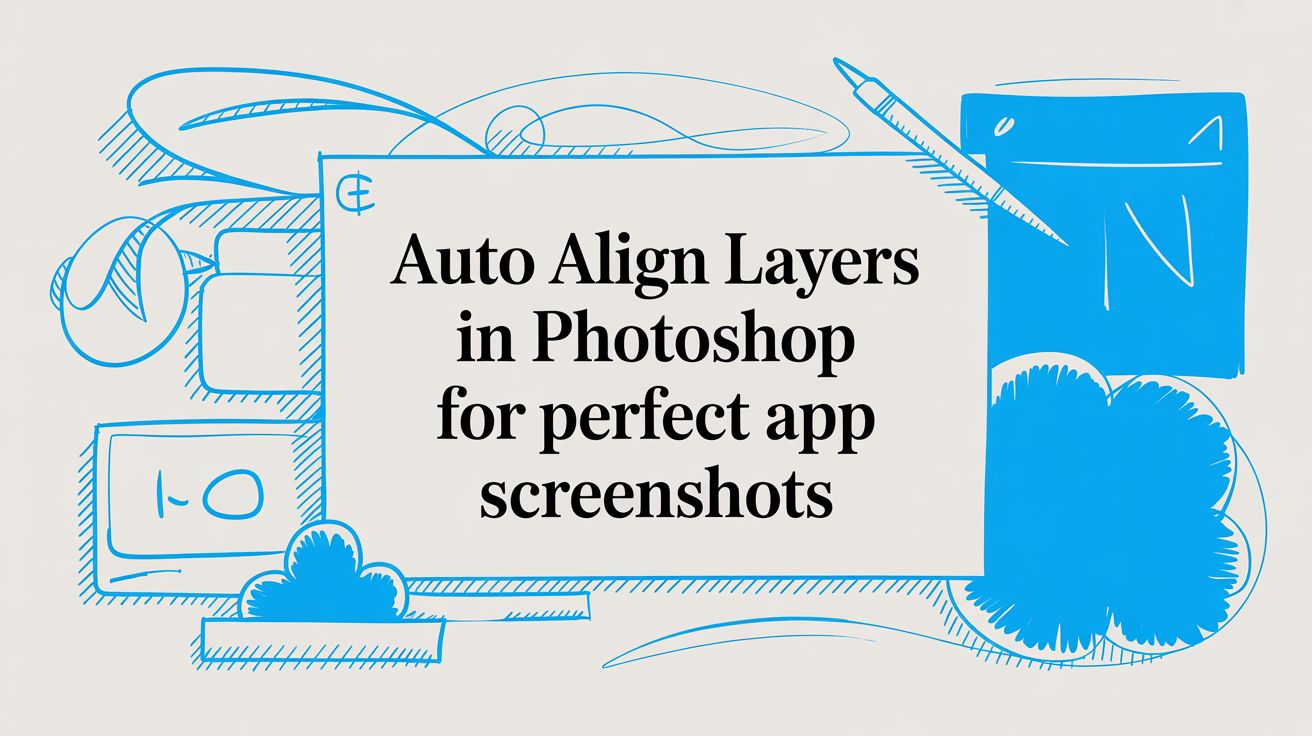 Auto Align Layers in Photoshop for Perfect App Screenshots