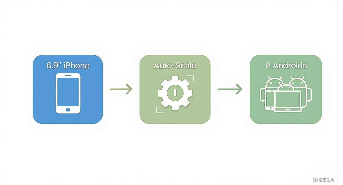 Infographic about app store screenshot template