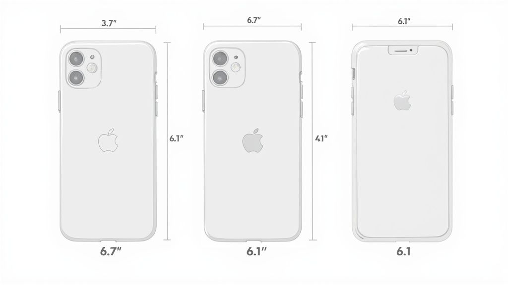 A visually appealing arrangement of iPhone screenshots with vibrant user interfaces.
