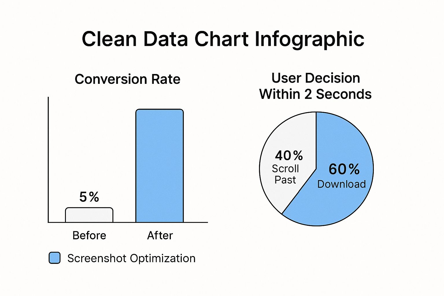 Infographic about app store screenshots