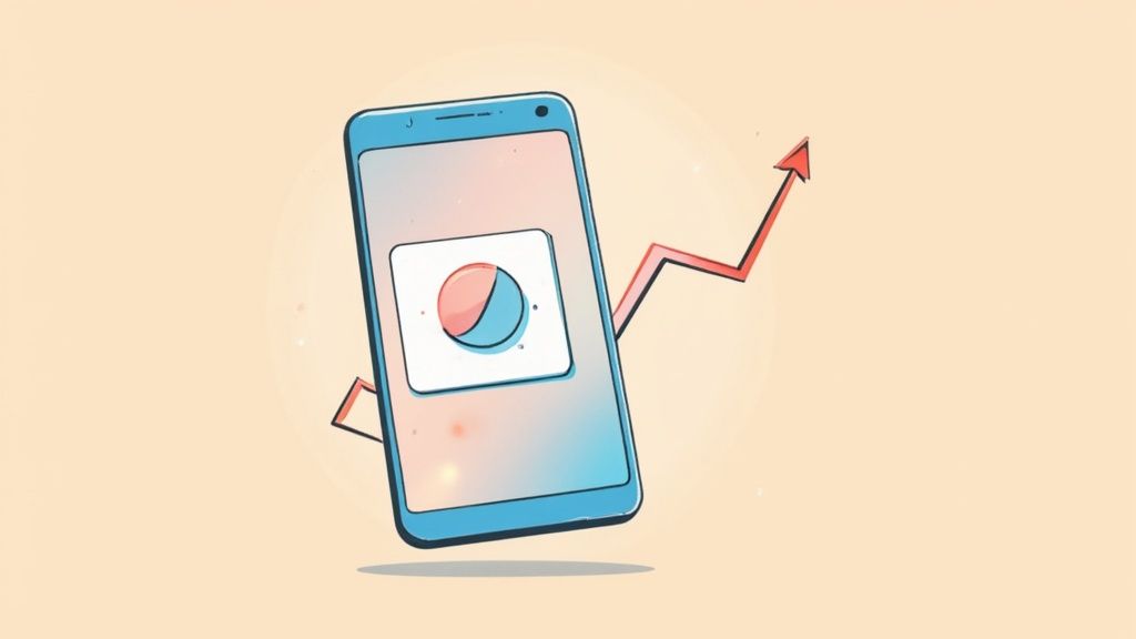 A vibrant collection of well-designed app icons displayed on a smartphone screen