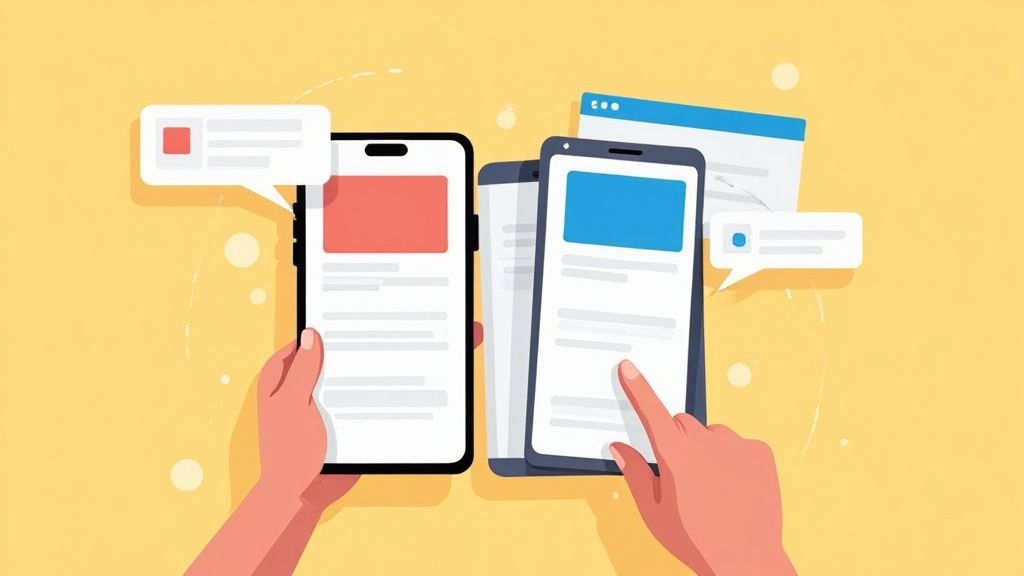 A vibrant and appealing app store screenshot for a travel app, showcasing its key features and benefits.