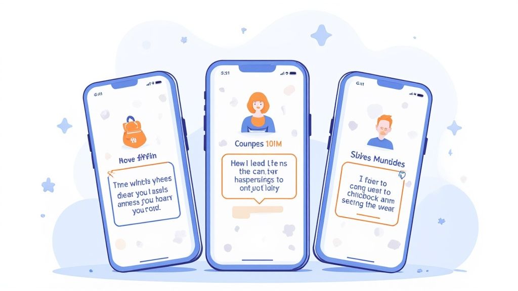 Vibrant app store screenshot with a clear, benefit-driven headline and a colorful background.