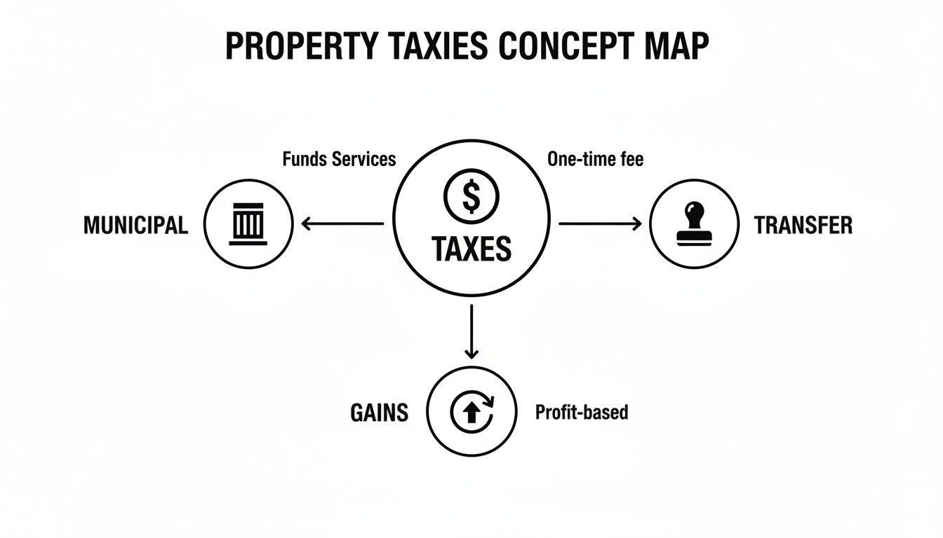 Infographic about taxes on property