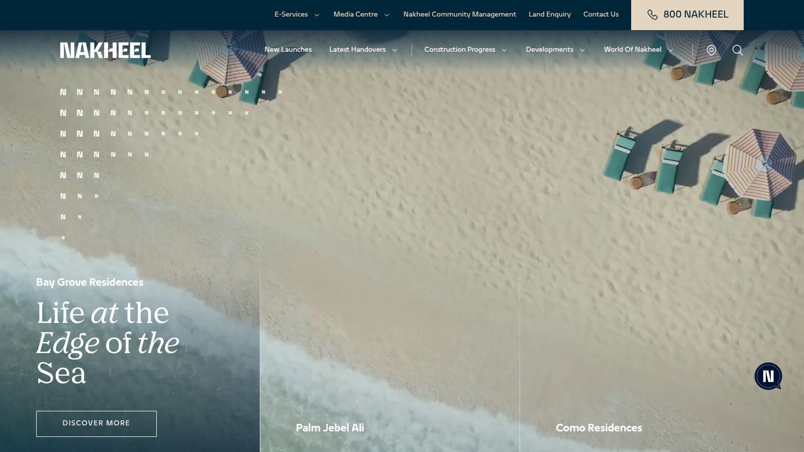 Luxury villa with a pool overlooking the Dubai skyline