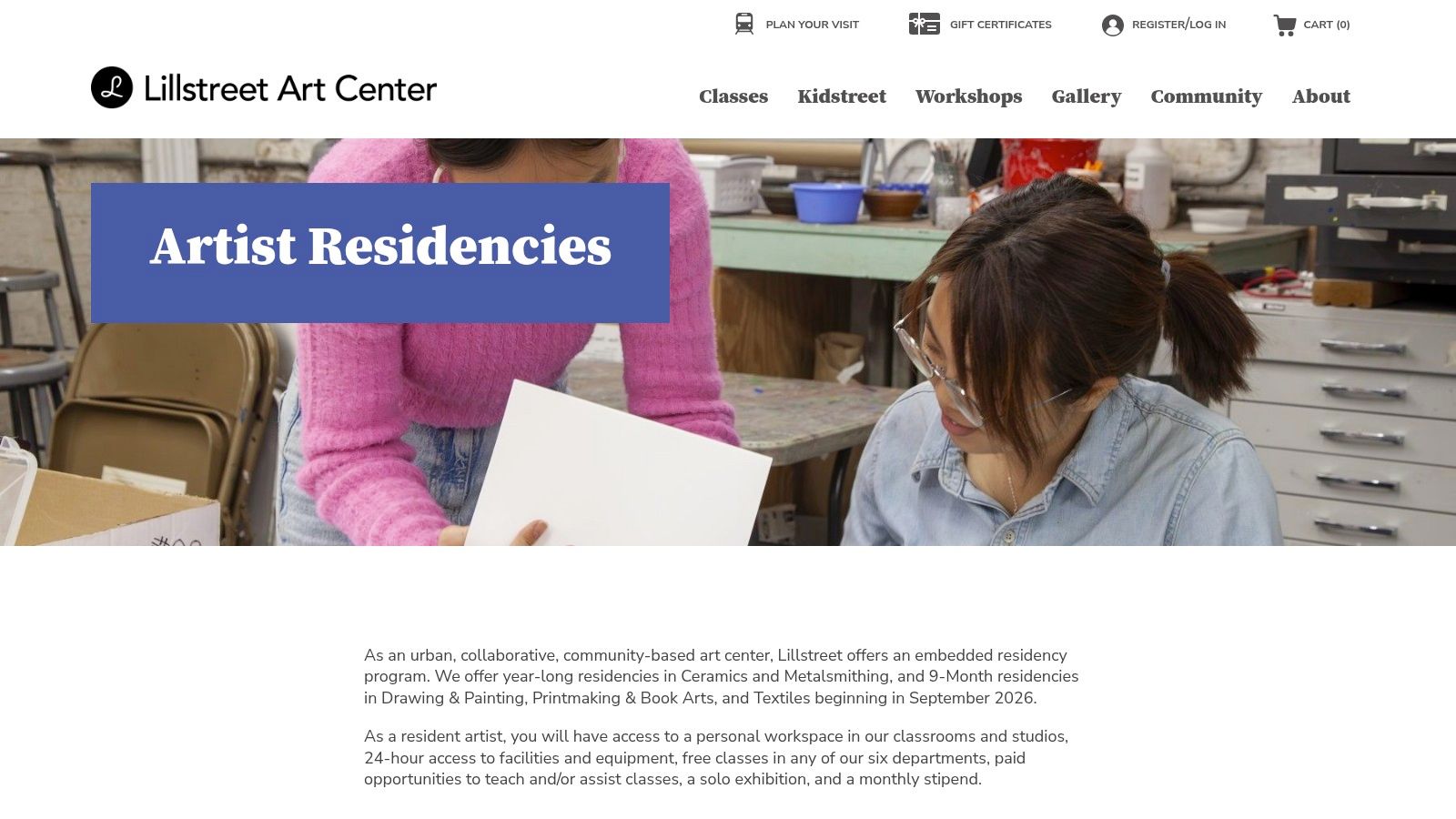 Lillstreet Art Center — Artist-in-Residence (AIR)