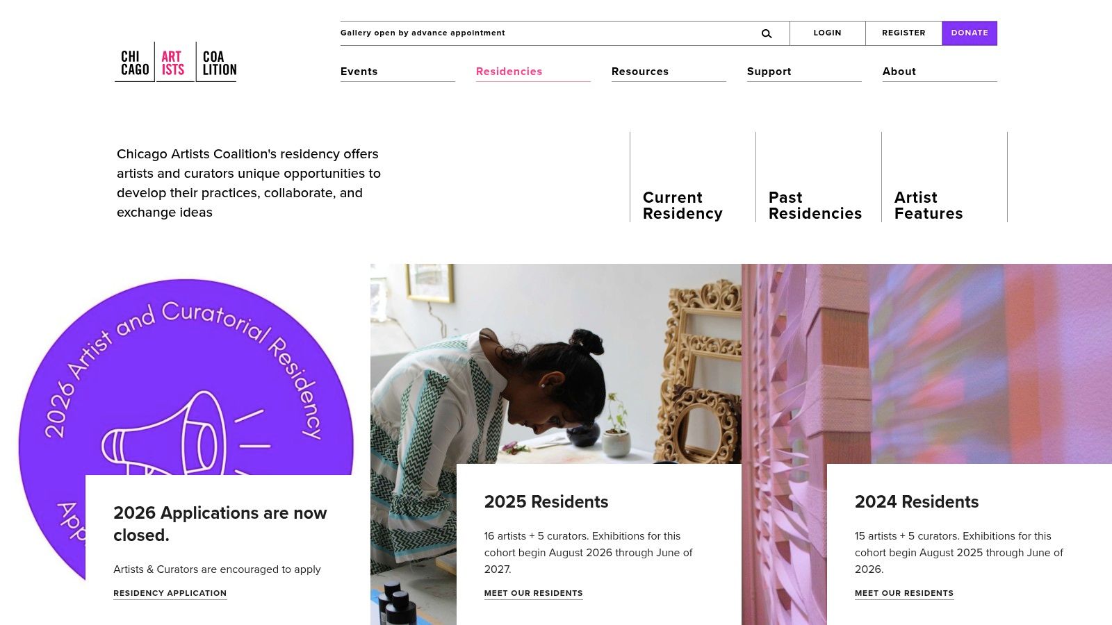 Chicago Artists Coalition — Artist & Curatorial Residency
