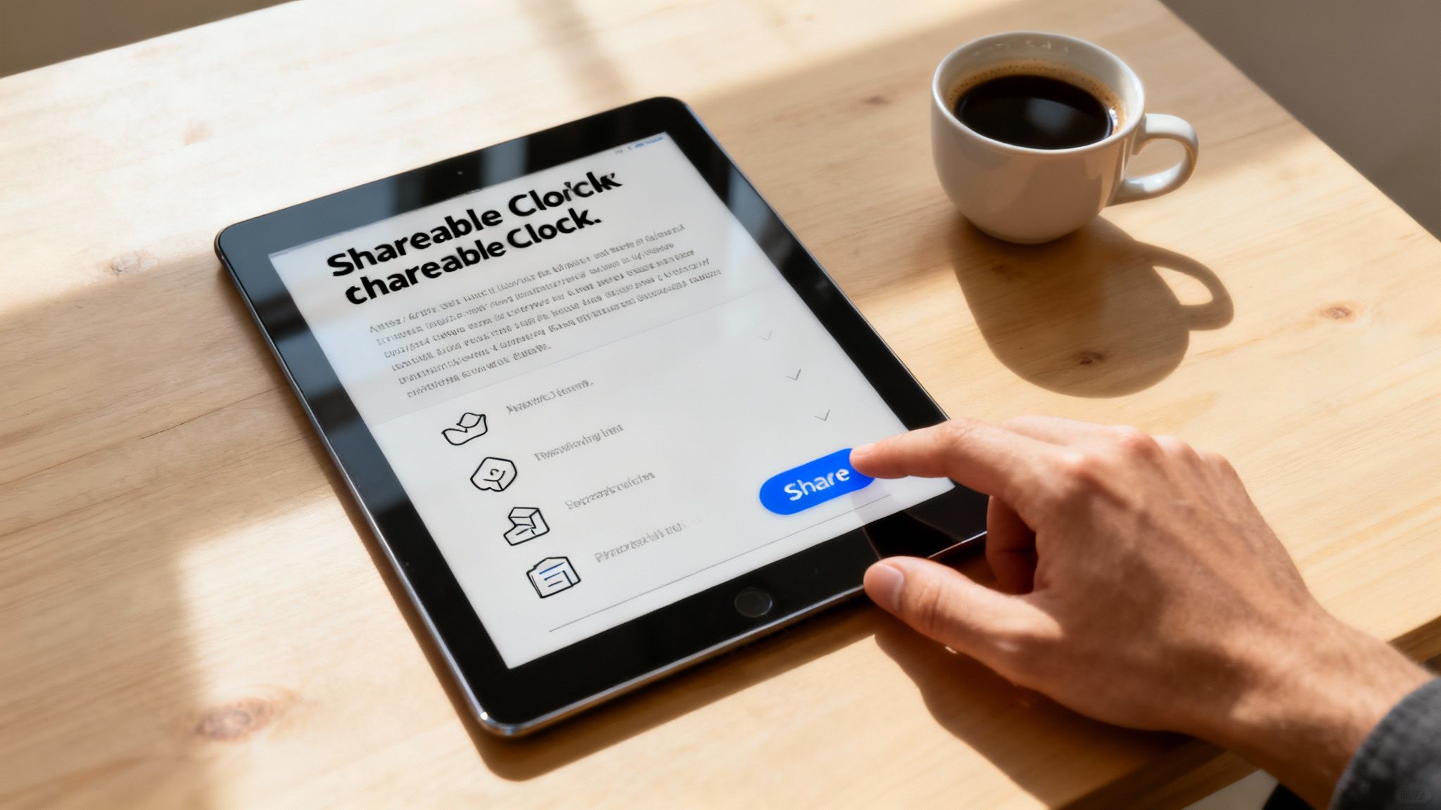 A person typing on a laptop with a lightbulb graphic above their head, representing content creation and ideas.