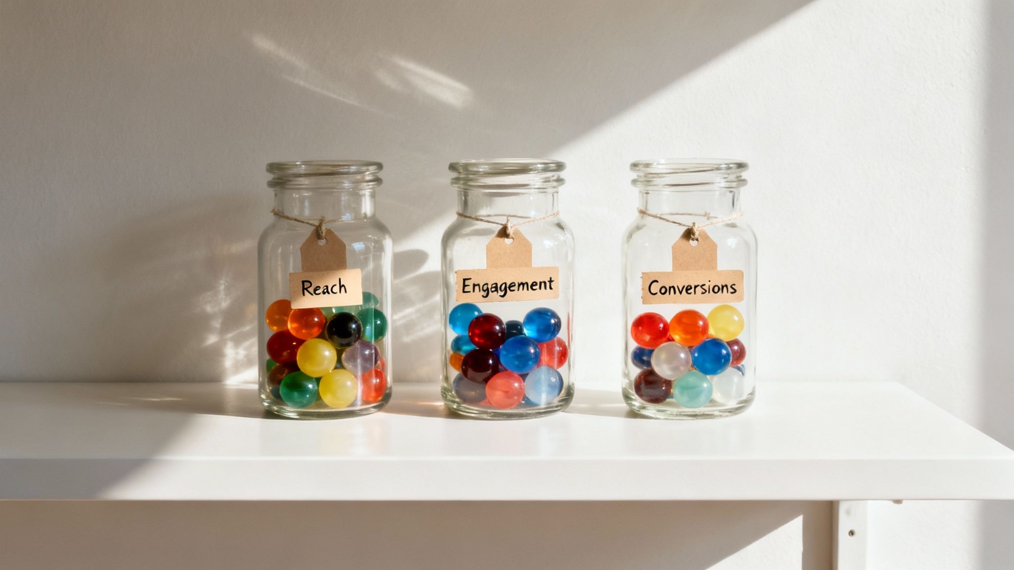 A person pointing at a digital dashboard on a tablet, showing charts and graphs representing important social media metrics.