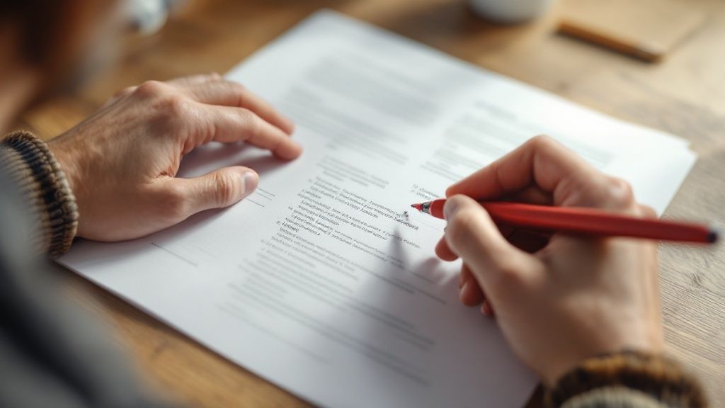 A person actively using a study guide with flashcards and colorful notes spread on a desk.