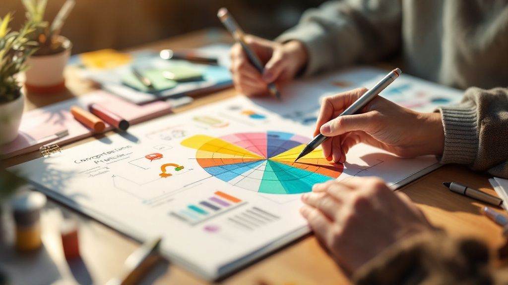 An infographic detailing the components of Creative Expression and Innovation Objectives