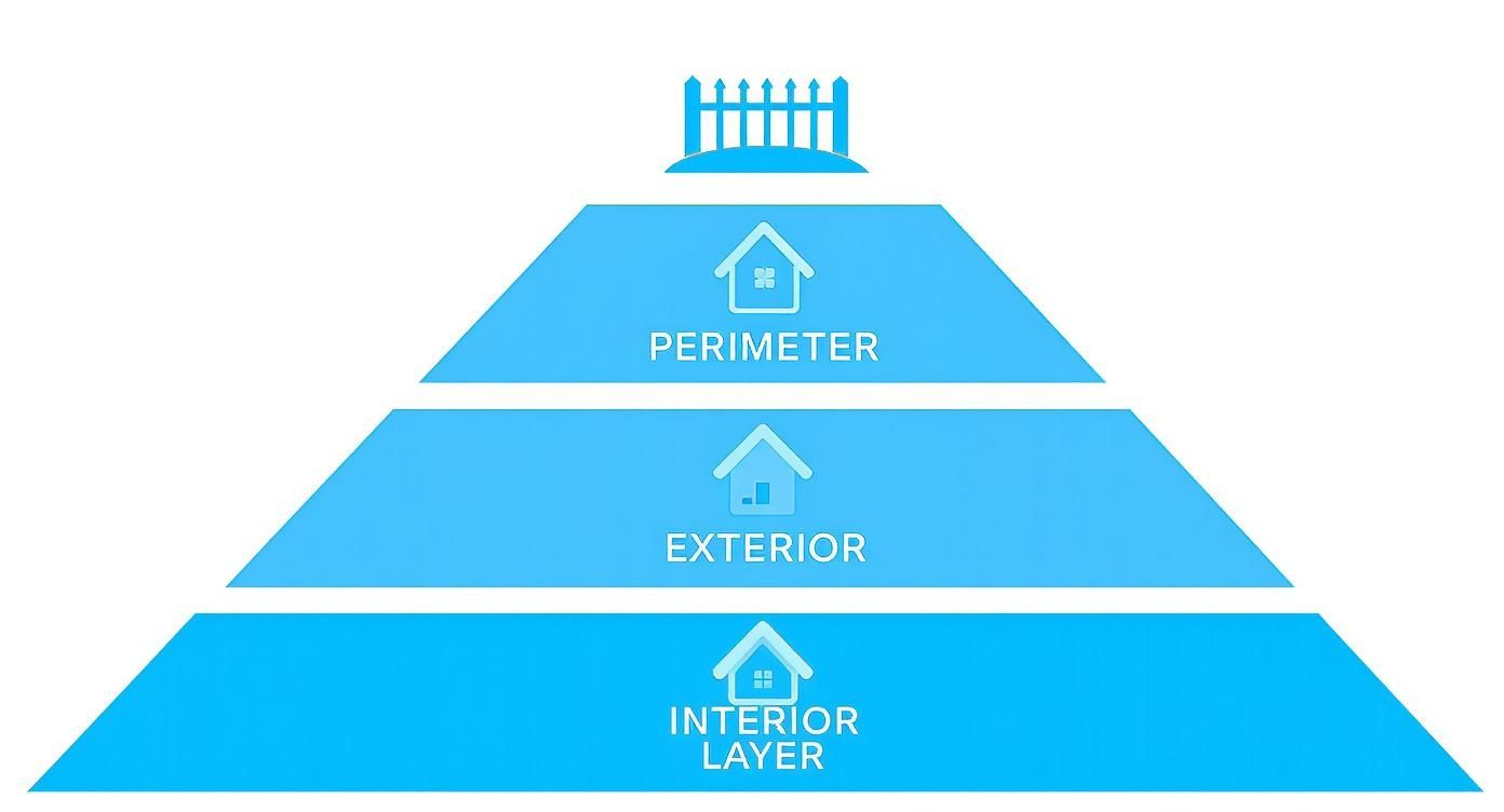 Infographic about home security best practices