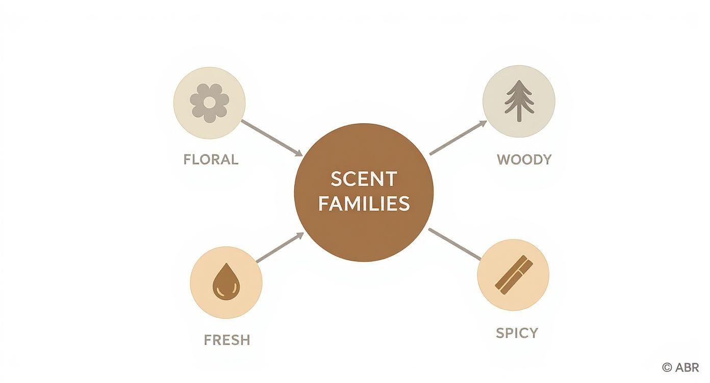 Infographic about fragrance for home