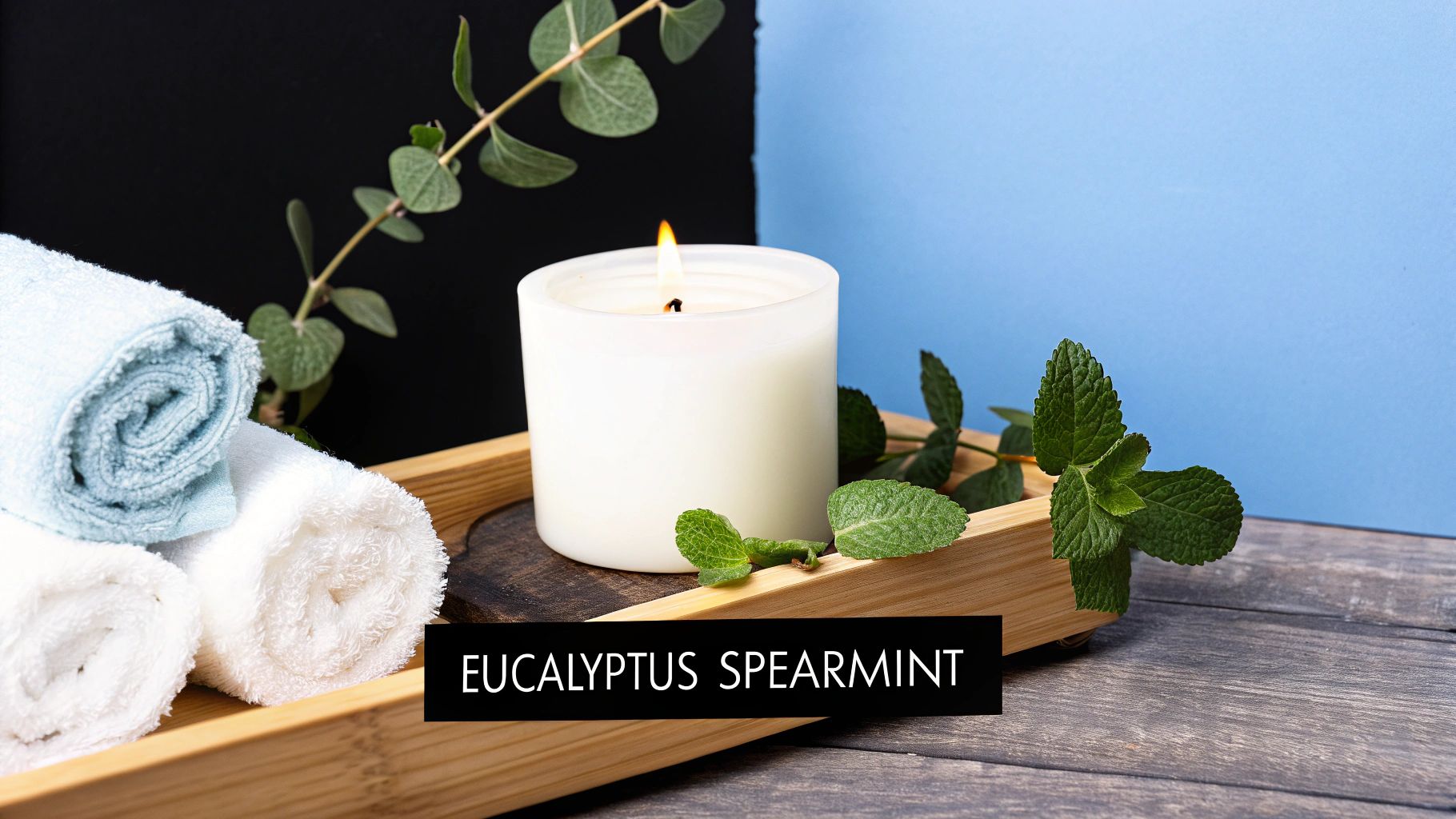 Bath & Body Works 3-Wick Candle - Eucalyptus Spearmint