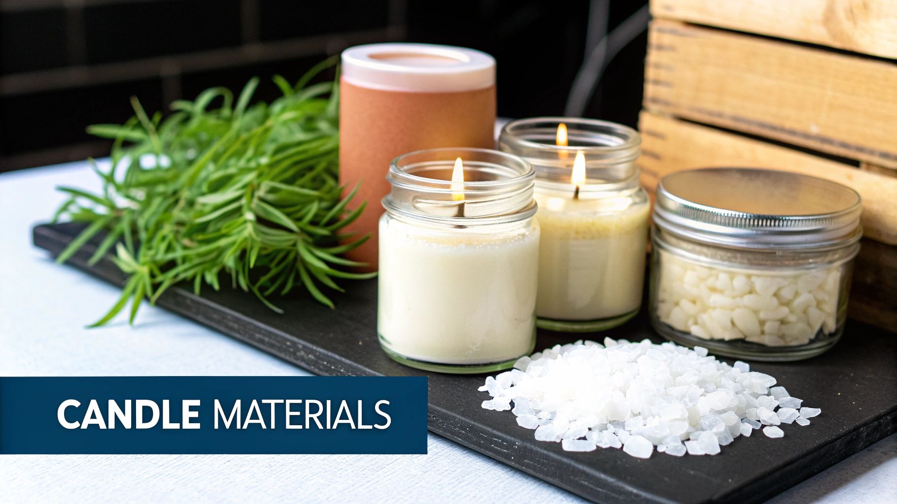 Image of glass jar candles