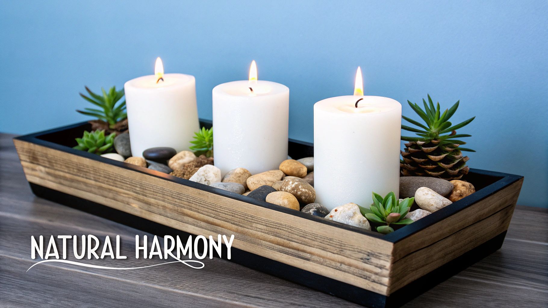 Layered Candle Arrangements with Varying Heights