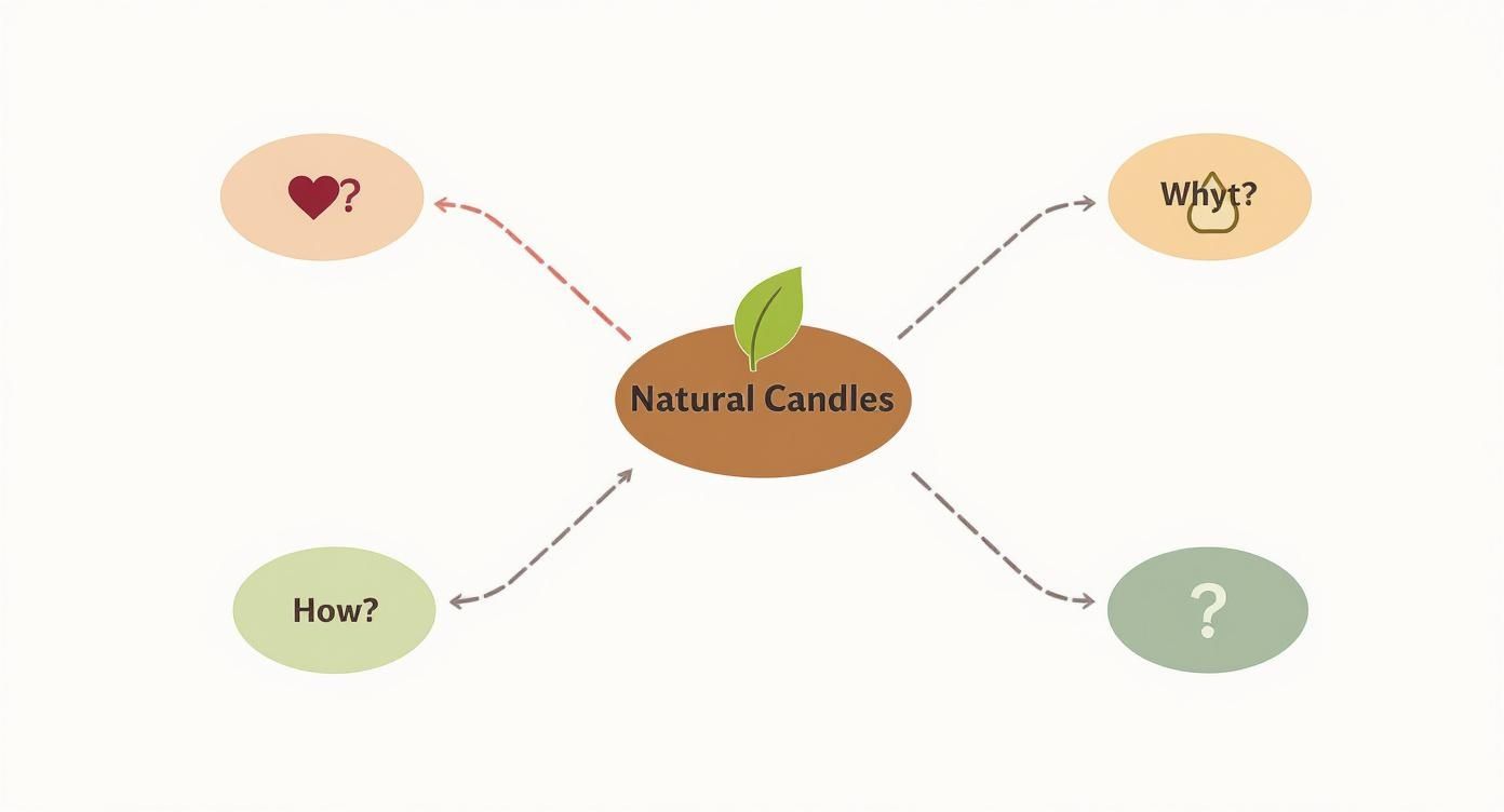Infographic about natural candles canada