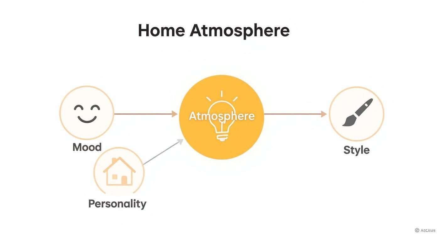 Infographic about decorative candles and holders