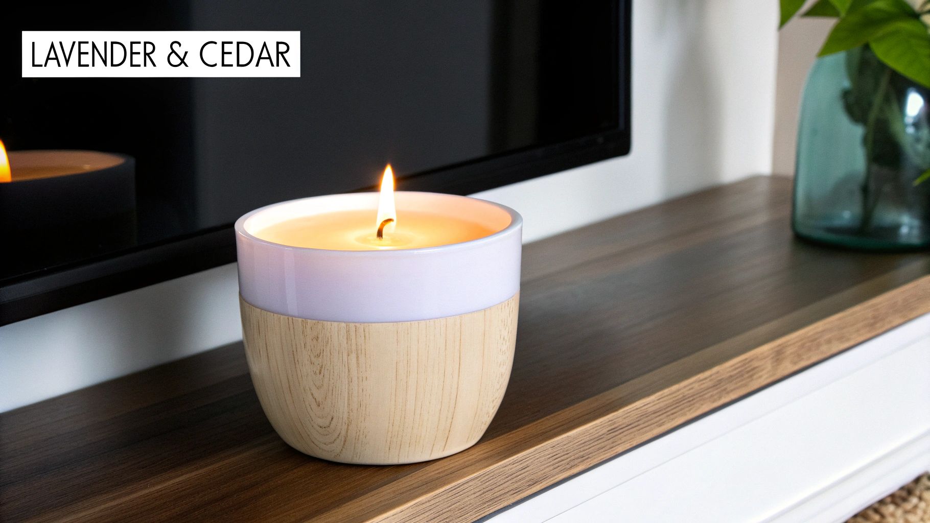 WoodWick HearthWick Ellipse - Lavender & Cedar