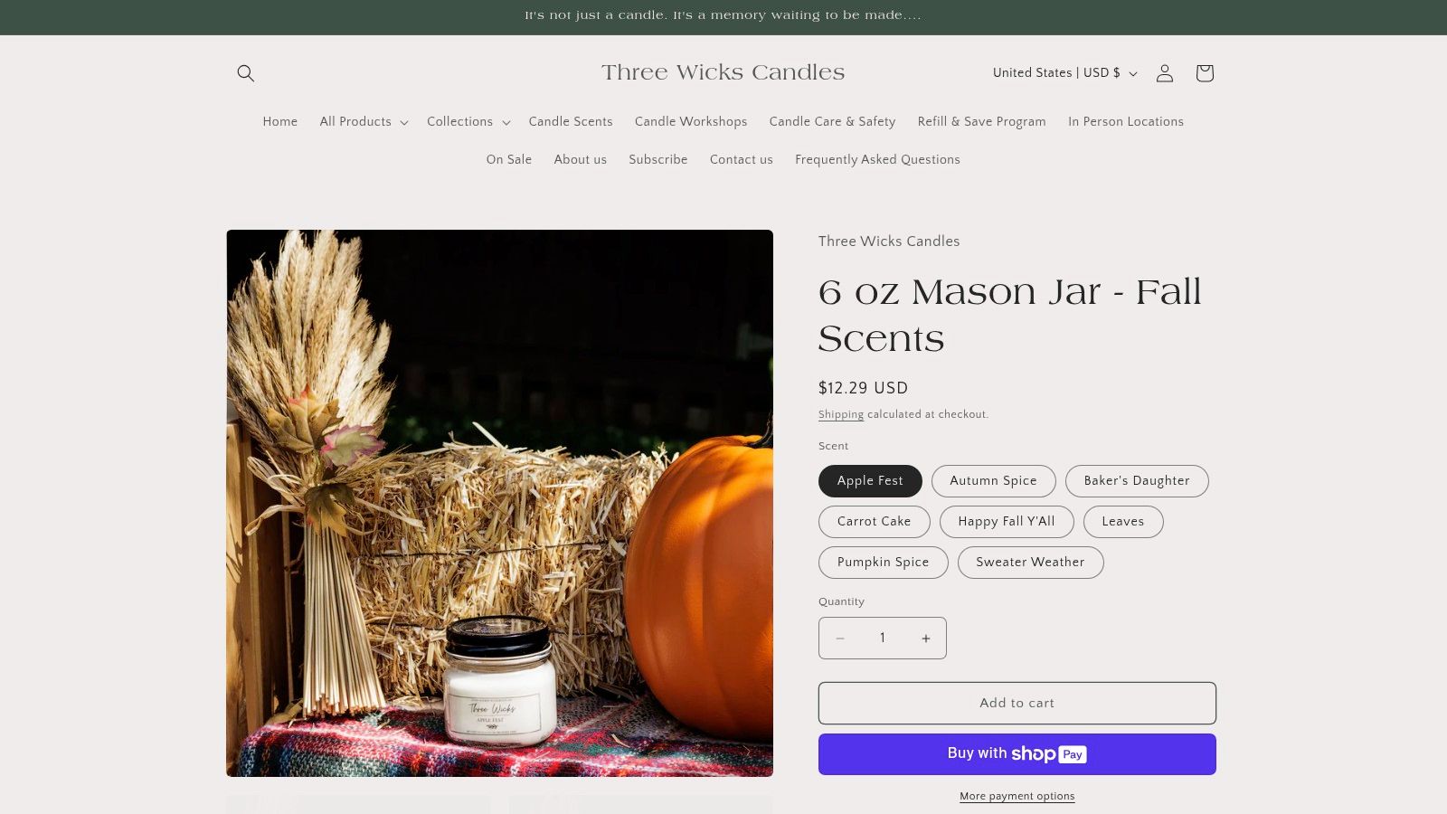 Three Wicks Candles