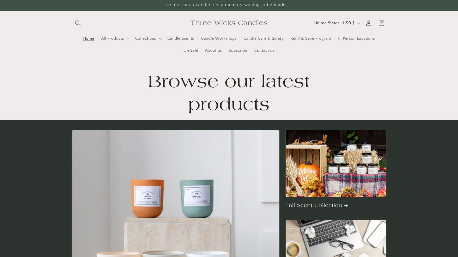 Three Wicks Candles