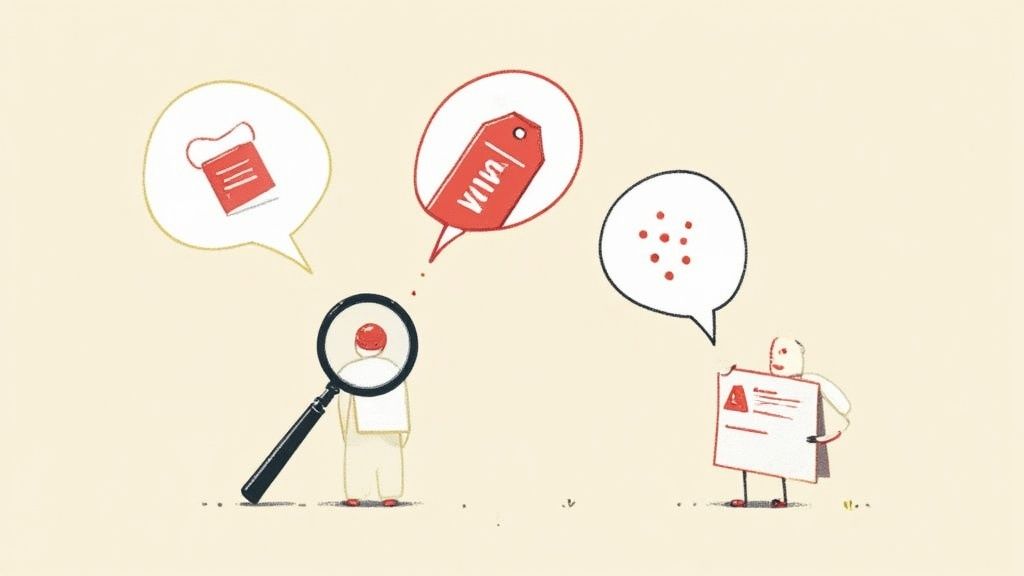 People looking at red flags on a board, symbolizing spotting red flags in a staff augmentation company