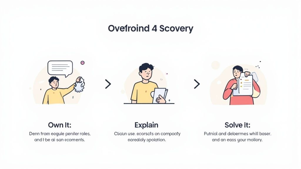 A person at a desk thoughtfully looking at a laptop, surrounded by notes, as if contemplating tough questions.