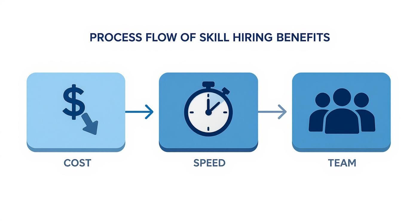 Infographic about what is skills-based hiring