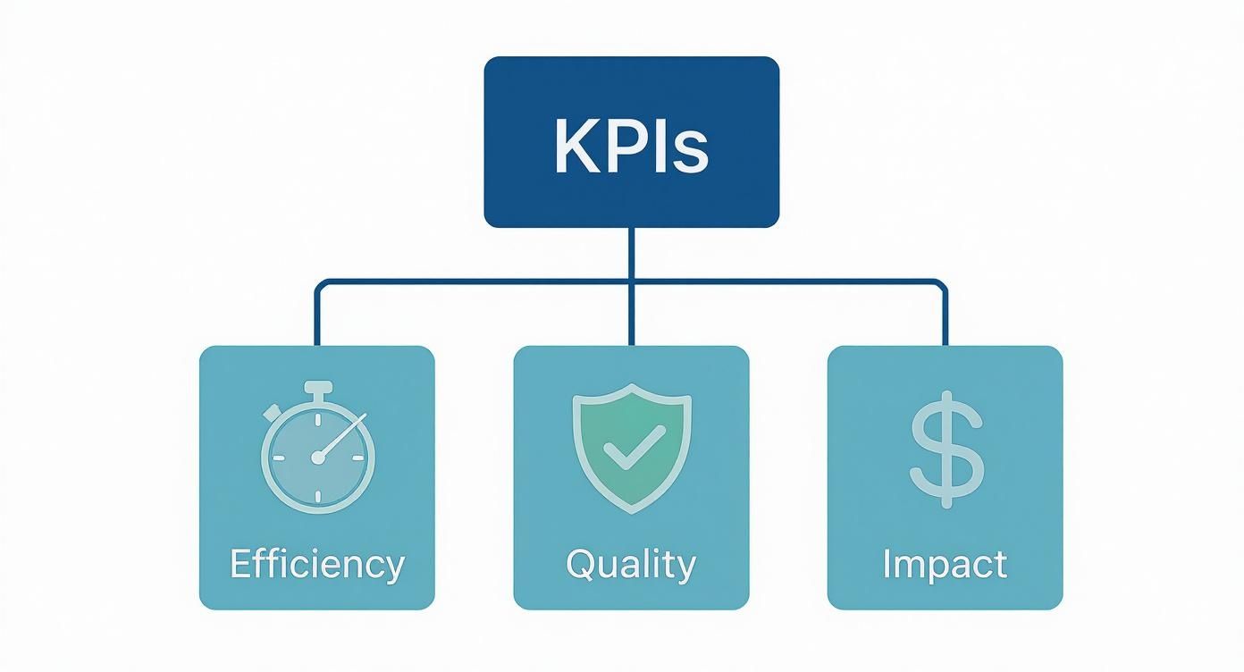 Infographic about kpi for software development