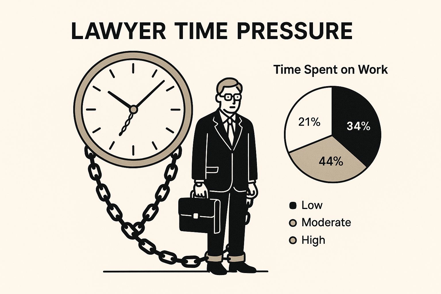 Infographic about work life balance for lawyers