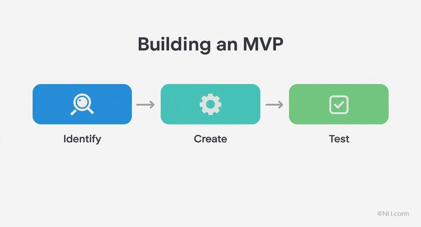 Infographic about how to build mvp