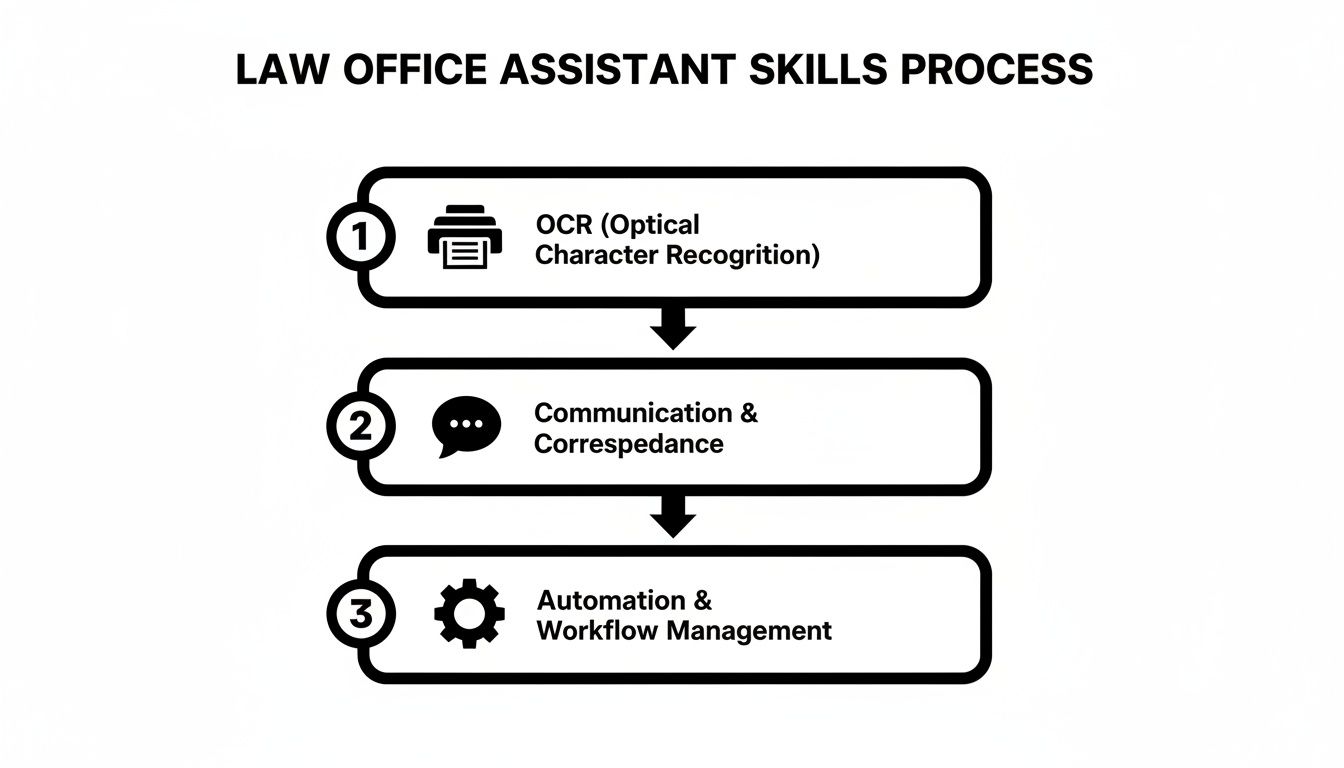 Infographic about law office assistant