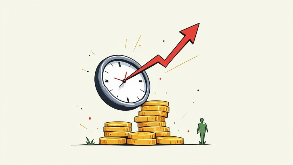 A graph showing upward trending profits, symbolizing the financial benefit of effective paralegal billing.
