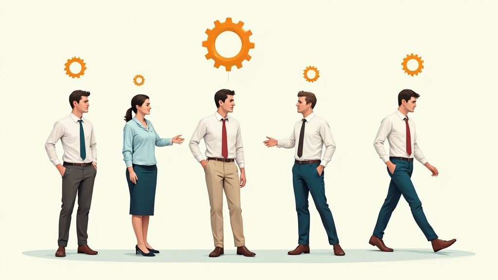 Infographic detailing the key responsibilities and skills of a Technical/Engineering Hiring Manager