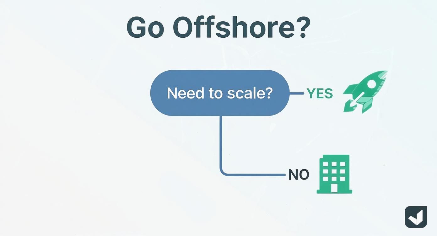 Infographic about offshore app development