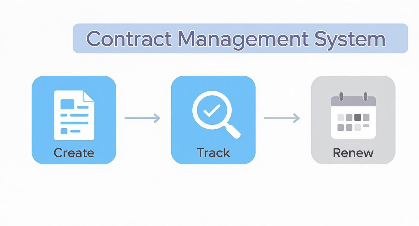 Infographic about what is contract management system