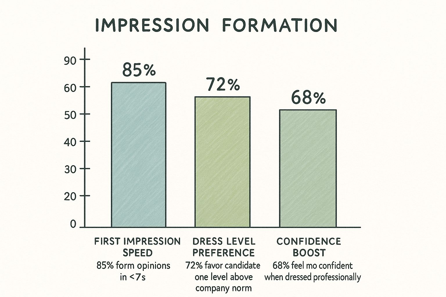 Infographic about to wear for a video interview